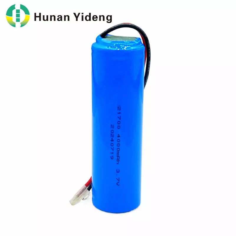 21700 3.7V 4000mAh အားပြန်သွင်းနိုင်သော အရည်ဘက်ထရီ Long Cycel