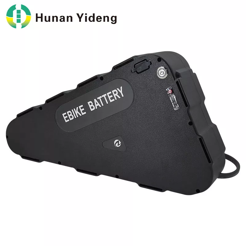 48V 20Ah တြိဂံစက်ဘီး ဘက်ထရီ 18650 E-bike Lithium ဘက်ထရီ