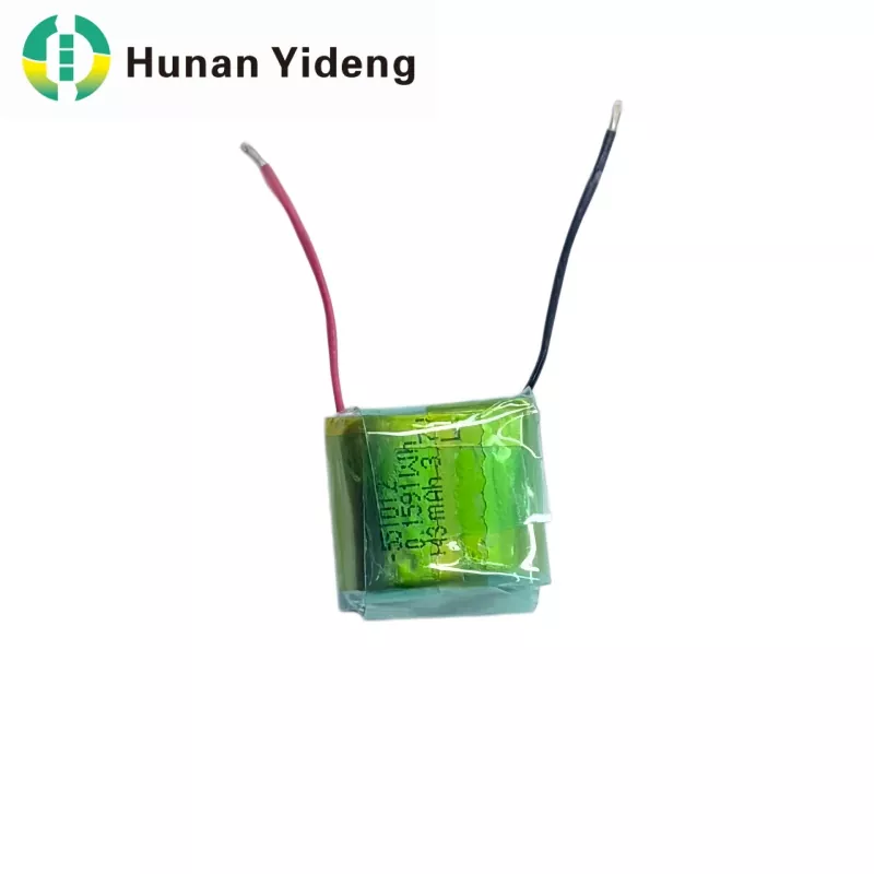 551012 3.7V 43mah လျှပ်စစ်ကစားစရာ Li Polymer ဘက်ထရီ