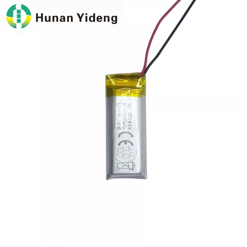 တိပ်မီးများအတွက် 701435 1.11Wh Energy Square Prismatic Lipo ဘက်ထရီ