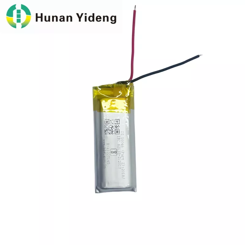 Smart Door Lock အတွက် 801435 3.7v 500mah Li Ion Battery Pack 1.48wh